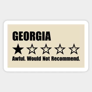 Georgia One Star Review Sticker